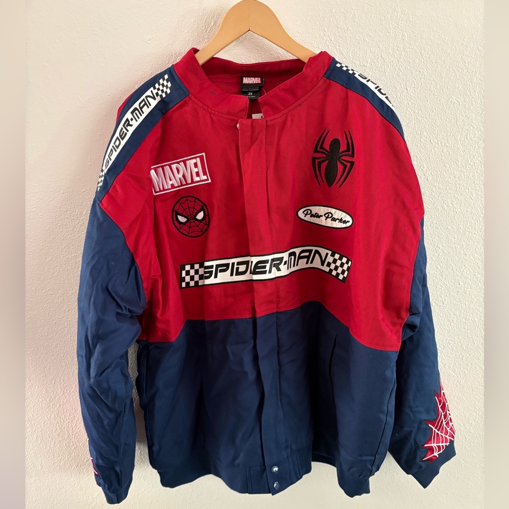 Marvel Spider-Man Racing Jacket - BoxLunch Exclusive, NWT, Size 2XL - Picture 3 of 6
